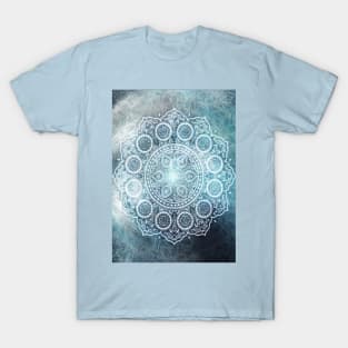 Blue flower mandala T-Shirt